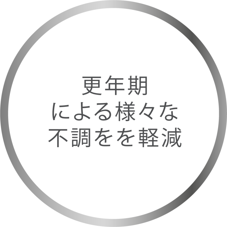 更年期 による様々な 不調をを軽減