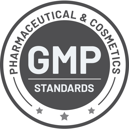 Manufactured according to GMP Pharmaceutical & Cosmetics standards